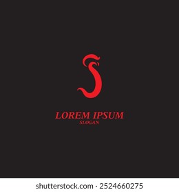 letra j logotipo é único e simples