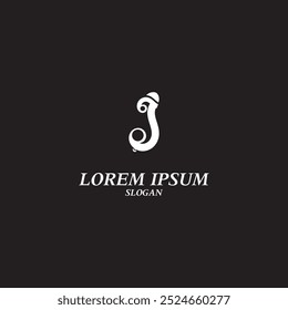 letter j logo is unique and simple