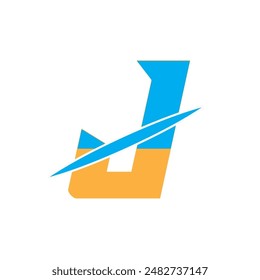 Vector del logotipo de la letra J con archivo de formato eps.