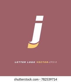 Letter J logo vector icon.