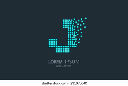 Letter J logo. Vector logotype design.