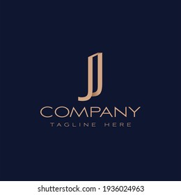 letter J logotype creative logo concept vector with minimalist
