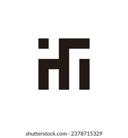 Letter J, M and r square geometric symbol simple logo vector
