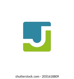 Letter J Modern Tech logo