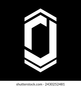 letter J monogram icon logo design 