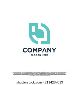 letra A inspiración en el diseño del logotipo del monograma J. Logo inicial para la identidad empresarial.