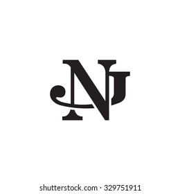letter J and N monogram logo