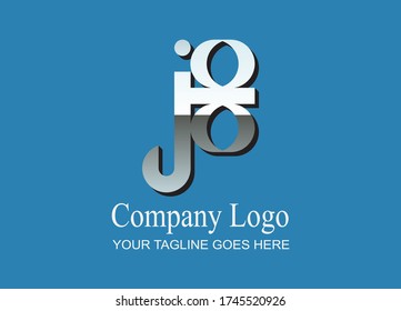 Letter J and number 8 logo design