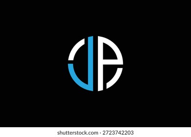 Letter J P Circle Logo Design für Corporate, Startup und Professional Brand Identity