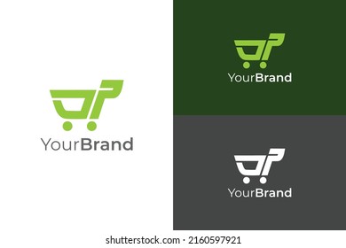 letter J and letter P logo for shopping store brand