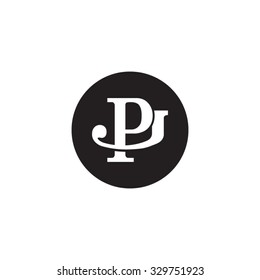 Letter J P Monogram Circle Logo Stock Vector (Royalty Free) 329751923 ...