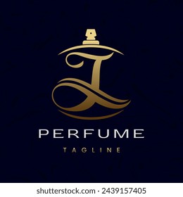 Letter J Perfume Logo Design, Elegant Luxury Scent Initial Logo