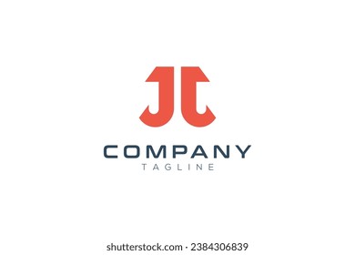 letter j or pi vector template logo design