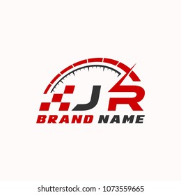 Letter J R logo icon design template elements
