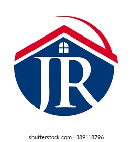 letter j and r logo vector.