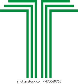 letter j and r or t logo design