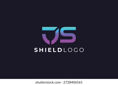 Letter J S Shield Logo für Sicherheit, Schutz und Corporate Branding