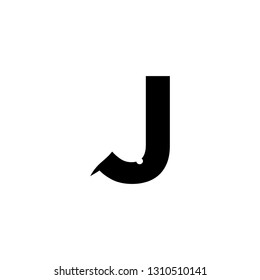 letter J sexy vector