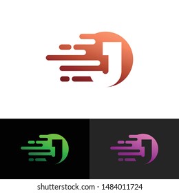 Letter J simple logo icon design vector