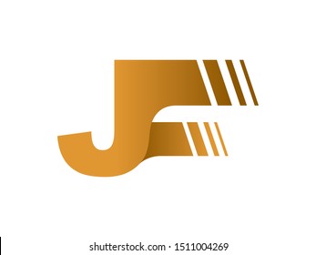 Letter J Speed logo or symbol template design