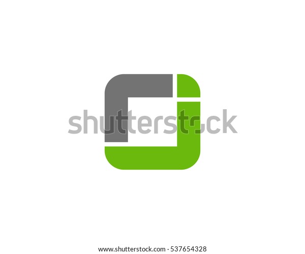 Letter J Square Logo Design Template Stock Vector Royalty Free