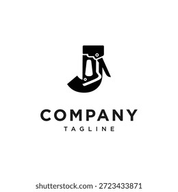 Letra J Stapler Logo Icon Vector