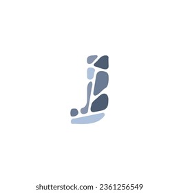 Letter J with stone logo