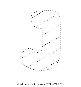 Letter J Tracing Worksheet For Kids