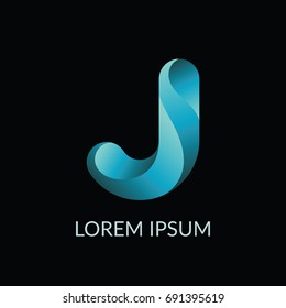 Letter J vector icon.