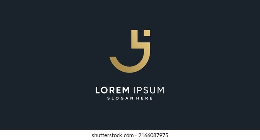 Letter J vector icon logo design with creative unique style Premium Vector