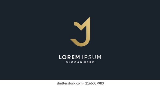 Letter J vector icon logo design with creative unique style Premium Vector