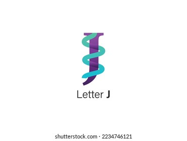plantilla de diseño de logotipo vectorial de letra J para empresas