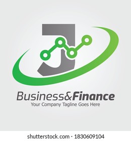 Letter J vector logo template, Colorful Letter J logo, Financial Company Logo, Financial Institute Advisors Logo Design Template Vector Icon