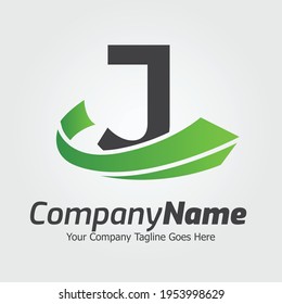 Letter J vector logo template, Colorful Letter J logo, Financial Company Logo, Financial Institute Advisors Logo Design Template Vector Icon