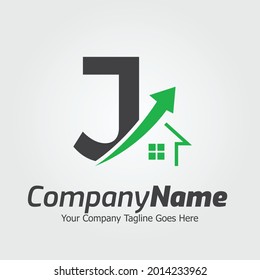 Letter J vector logo template, Colorful Letter J logo, Real Estate, Building and Construction Logo Design Template Vector Icon