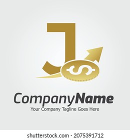 Letter J vector logo template, Colorful Letter J logo, Financial Company Logo, Financial Institute Advisors Logo Design Template Vector Icon