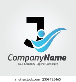 Letter J vector logo template, Colorful Letter J logo, Financial Company Logo, Financial Institute Advisors Logo Design Template Vector Icon