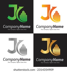 Letter J vector logo template, Colorful Letter J logo, Financial Company Logo, Financial Institute Advisors Logo Design Template Vector Icon