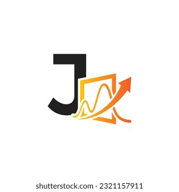 Letter J vector logo template, Colorful Letter J logo, Financial Company Logo, Financial Institute Advisors Logo Design Template Vector Icon