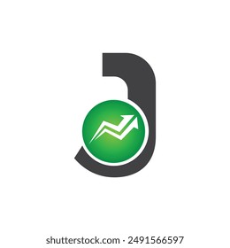 Letter J vector logo template, Colorful Letter J logo, Financial Company Logo, Financial Institute Advisors Logo Design Template Vector Icon