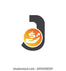Letter J vector logo template, Colorful Letter J logo, Financial Company Logo, Financial Institute Advisors Logo Design Template Vector Icon