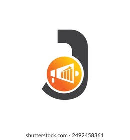 Letter J vector logo template, Colorful Letter J logo, Financial Company Logo, Financial Institute Advisors Logo Design Template Vector Icon