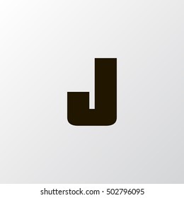 Letter J vector, logo. Useful as branding symbol, corporate identity, alphabet element, app icon, clip art and illustration.