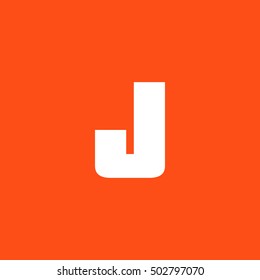 Letter J vector, logo. Useful as branding symbol, corporate identity, alphabet element, app icon, clip art and illustration.