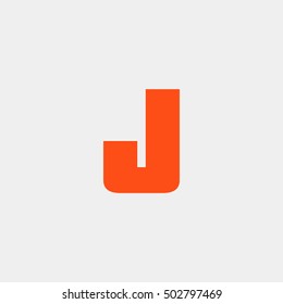 Letter J vector, logo. Useful as branding symbol, corporate identity, alphabet element, app icon, clip art and illustration.