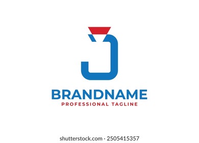 Letter J Videokamera-Logo, geeignet für alle Broadcast-Unternehmen mit J initial