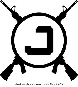 diseño del logotipo del guerrero de la letra j