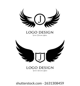 Letter J wing logo for your brand