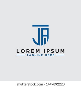 Letter JA Initial icon / Monogram.- Vector inspiration logo design - Vector