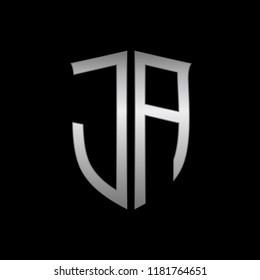 Letter JA initial logo design vector